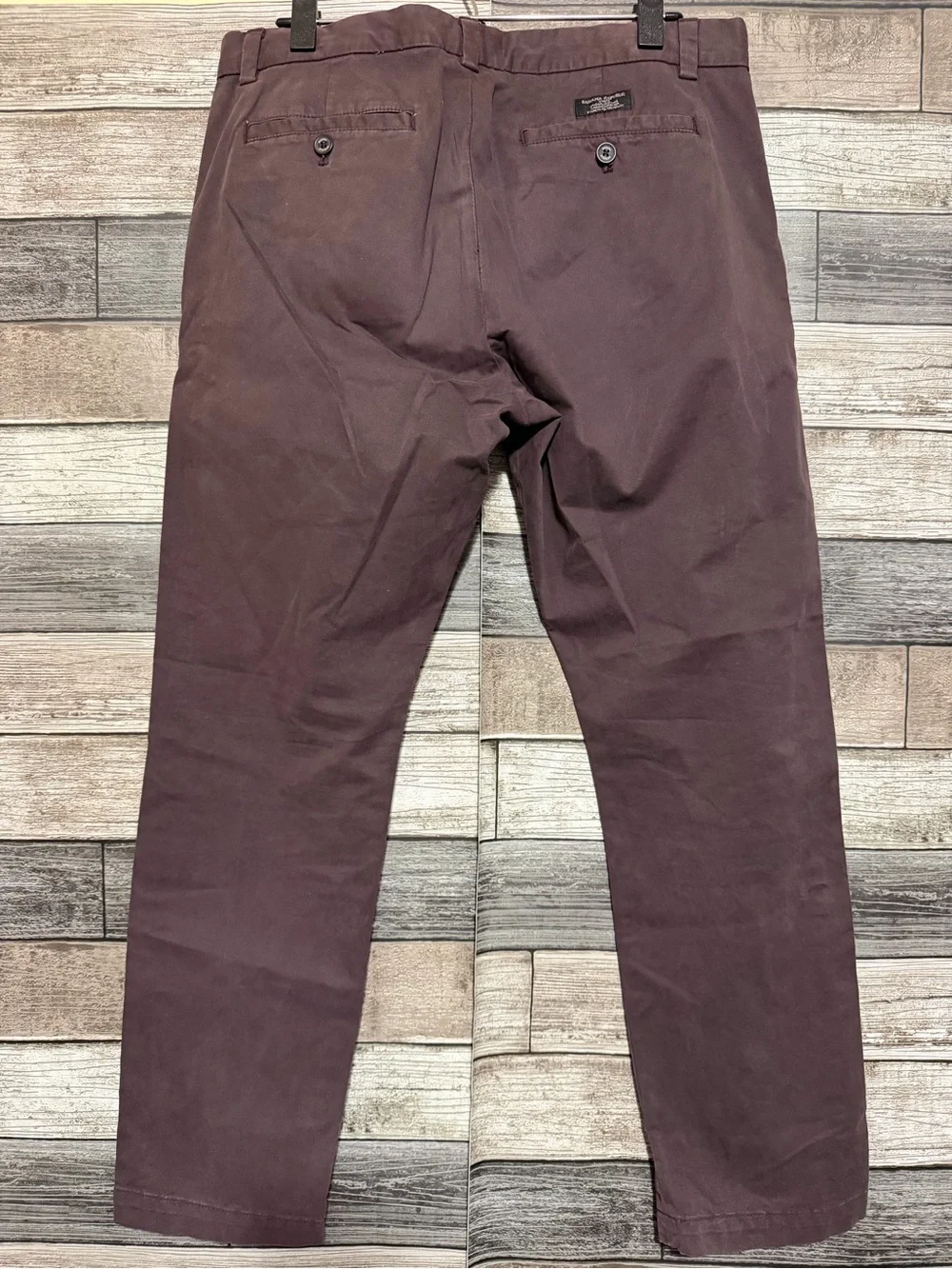 Banana Republic Fulton Skinny Chino Pants Men’s 34x30 Purple Ish Stretch READ